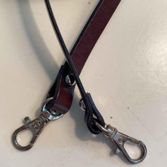 Add Libb leather shoulder strap. 48” long. - Picture 2 of 3